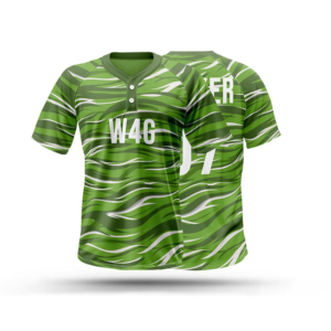 Wholesale Baseball Jersey Sublimated Print Polka Dot Pattern Moisture Wicking 100% <b>Polyester</b> Short Sleeve Adult Regular Fit - Product Image 4