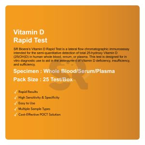 Kit de test rapide de la vitamine D 25 OH, dépistage de la carence en vitamine D, dispositif de <span class=keywords><strong>diagnostic</strong></span> sur sang total, sérum, plasma, 10 tests - Product Image 2