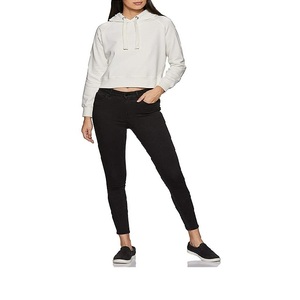 Trendy High Quality Solid Color Custom Pullover Raglan Sleeve Regular Oversized <b>Winter</b> Crop <b>Top</b> Hoodie <b>Women</b> Eco-Friendly Front - Product Image 6