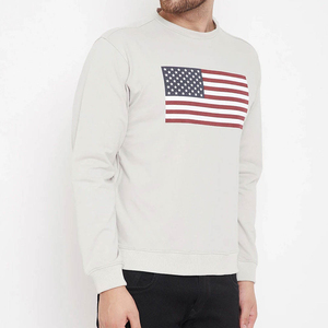 Sudadera con bandera americana para hombre, informal, con gráfico de EE. UU., jersey de manga larga, cuello redondo, algodón, ropa de calle, moda de otoño - Product Image 4