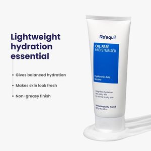 Crème hydratante sans huile RE EQUIL avec acide hyaluronique et bétaine |   Hydratant léger pour peaux grasses/combinaisonnelle |   100 g - Product Image 2