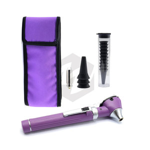 Mini otoscope portable avec lampe d'examen et kit d'inspection, loupe 3X à fibre optique avec embouts de rechange, ampoule de remplacement et protection - Product Image 6