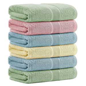 Toallas de Baño para el Hogar y Hoteles, Toallas de Algodón Ultra Absorbentes y Suaves, 500 GSM, Peso Ideal Estándar para Uso en el Baño - Product Image 1