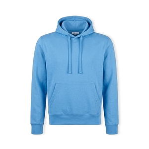 Sweat à capuche pour homme, coupe classique, avec cordon de serrage réglable, sans poches sur le devant, manches longues et poignets côtelés - Product Image 3