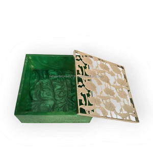 NEHA ENTERPRISES Caja de Resina Alemana para Frutos Secos, Organizador de Almacenamiento de Resina, Joyero, Caja de Resina para Baratijas, Caja de Regalo Decorativa - Product Image 5