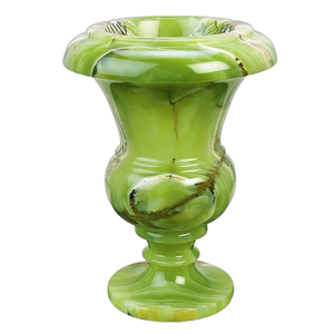Vases en marbre onyx de luxe faits à la main pour des arrangements décoratifs haut de gamme et un style intérieur élégant - Product Image 5