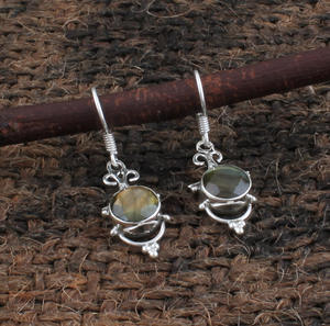 Pendientes de Ojo de Tigre Natural, Plata de Ley 925, Pendientes Colgantes con Piedras Preciosas Marrones, Pendientes de Ojo de Tigre para Hombre, Fabricante Mayorista de Joyería - Product Image 2