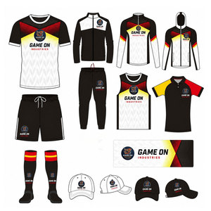 Maillots de football personnalisés à impression sur mesure, 100 % polyester, coupe-vent, multicolores, vente directe d'usine - Product Image 1