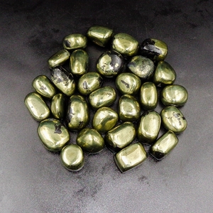 Pierres roulées naturelles de pyrite Apache, pyrite dorée, cristal de guérison pour la méditation Reiki, décoration énergétique, vente en gros - Product Image 4
