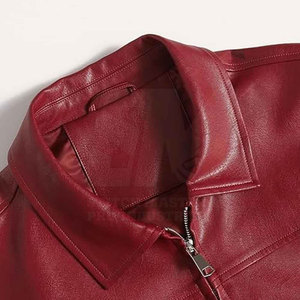 Customized Design Your Own Men's Winter Plus Size Leather <b>Racer</b> <b>Jacket</b> High Quality Breathable Fabric with Custom Colors & Logo - Product Image 2