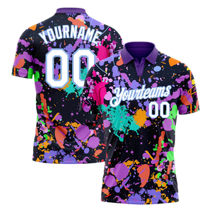 Polo Sublimado Dry-fit Personalizado con Nombre de Club, Camiseta Polo de Golf para Hombre, Corte Holgado, Ajuste Regular, Uniforme Deportivo, Camiseta para Personal - Product Image 4