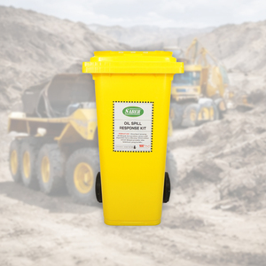 Industrial Eco-Friendly Oil Spill Response Kit 120L Wheelie Bin Absorbent Emergency Containment Set Marine Workshop SABER - Product Image 2