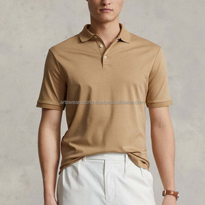 Camisetas de polo personalizadas para hombre al por mayor camisetas de Jersey informales de manga corta de color sólido de 100% algodón con bordado - Product Image 2
