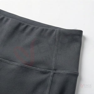 Women Seamless Yoga Set 2 Piece Racerback Sports Bra High Waist <b>Leggings</b> With <b>Pockets</b> Dark Gray - Product Image 5