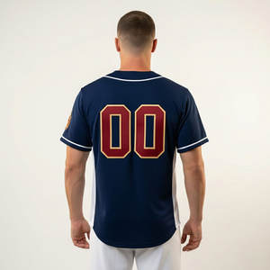 Fabricant de maillots de baseball personnalisés avec logo par sublimation, uniforme de baseball de haute qualité pour hommes, entièrement boutonné, vêtements de sport d'équipe personnalisés - Product Image 2