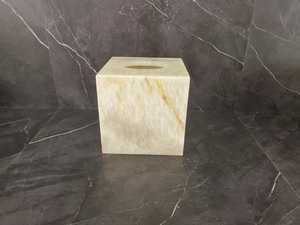 NEHA ENTERPRISES - Dispensador de pañuelos faciales de mármol de lujo, caja decorativa para guardar pañuelos, para la decoración interior del hogar moderno - Product Image 2