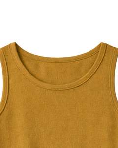 Ensemble deux pièces pour femme : débardeur court côtelé moutarde et short, imprimé Los Angeles, sans manches, tenue d'été décontractée, personnalisable - Product Image 3