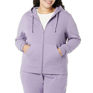 Sudadera con capucha y cremallera para mujer, venta al por mayor, informal, 100% forro polar, transpirable, tallas grandes, sudaderas y sudaderas con capucha para mujer de Pakistán, servicio OEM - Product Image 4