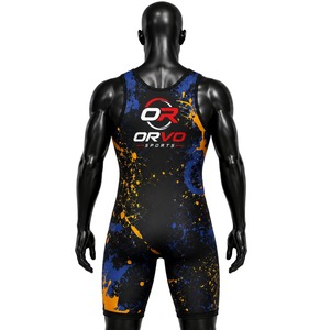 ORVO SPORTS Singlet de Lucha Libre Personalizado, Transpirable, de Secado Rápido, Talla Grande, Unisex, Camiseta sin Mangas, Ajustada, Sublimada - Product Image 6