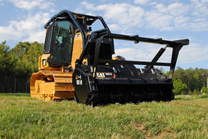 Chargeuse compacte sur chenilles CAT 299D2 XHP avec attache broyeur forestier, chargeuse hydraulique à haut débit pour le défrichement des terres - Product Image 5