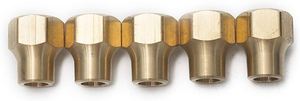 Écrou long à sertir en laiton plaqué de haute qualité, forgé, basse pression, OEM/ODM, pouce (AOL-154) SAE # 010167 - Product Image 3