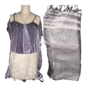 Premium Quality Women's Striped Bhagalpuri Silk Scarf with Animal Pattern | Made in Bhagalpur Expertly Supplied & Manufactured - Product Image 3