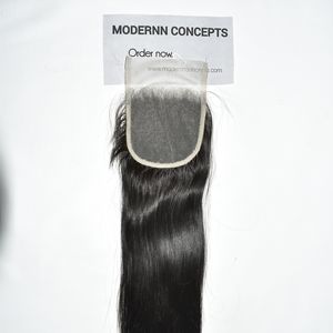 Extensions de cheveux humains vietnamiens 100% naturels, vierges, bruts, non traités, en lot pour grossistes, avec closure 5*5 en dentelle, cheveux raides - Product Image 4