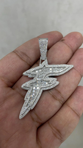 Custom Iced Out Letter Pendant <b>Silver</b> Plated Alloy VVS Moissanite Diamonds Hip Hop Charm Unisex Gift Jewelry - Product Image 4