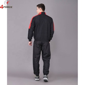 Chándal de fútbol informal ajustado para hombre, con bolsillo y cremallera, logotipo impreso personalizado, 100% algodón, nuevo estilo, chándal de nailon juvenil, barato de fábrica - Product Image 4