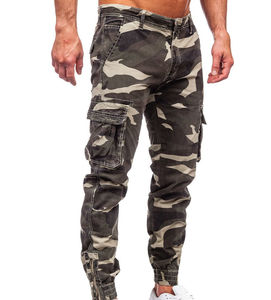 Pantalon cargo camouflage homme style décontracté OEM, 6 poches, coupe slim, respirant, séchage rapide, 100% coton, pantalon tactique pour homme - Product Image 3