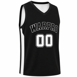 Camiseta de Baloncesto Warpro, Cuello en V, Sin Mangas, Malla Transpirable, Impresión Sublimada, Unisex, Ropa Deportiva para Adultos - Product Image 3
