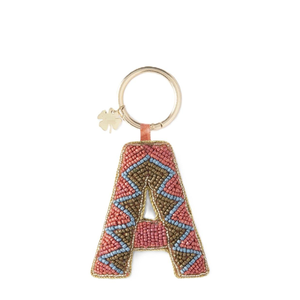 Handcrafted Ethnic Indian Beadwork Keyholder Traditional Indian Handicraft Artisan Made Decorative Beaded <b>Keychain</b> Skillfully - Product Image 1