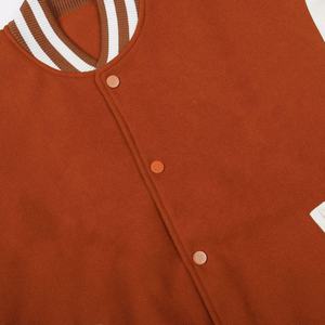 Veste slim pour homme, col montant, avec broderie épaisse, vêtements de course et de moto tendance, veste d'hiver - Product Image 6