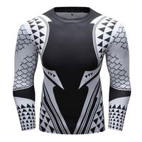 Vente en gros 2026 Rash Guard à manches longues imprimé par sublimation, personnalisé, unisexe, protection solaire, vêtement de compression en Spandex/Polyester