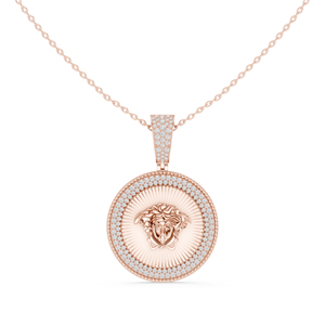 Collier pendentif pièce de monnaie en or jaune 14 carats pour femme, bijoux d'inspiration chrétienne, à porter au quotidien - Product Image 3