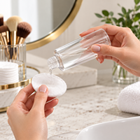 Flacon cosmétique PET 100 ml |   Conteneur en plastique transparent vide avec bouchon simple pour les produits de soin de la peau, des cheveux, de beauté et de soins personnels