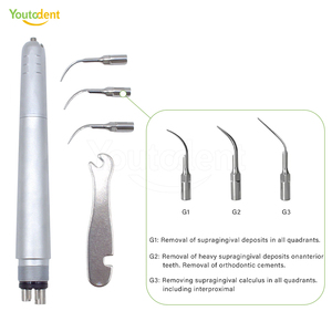 Nuovo Scaler Dentale ad Aria Autoclavabile/Scaler Dentale ad Aria di Alta Qualità con 3 Punte, Turbina Metallica a 2 e 4 Fori - Product Image 6