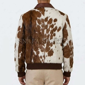 Apparel Clothing Men Cowhide <b>Leather</b> <b>Jacket</b> OEM Real Genuine <b>Leather</b> Wholesale Outerwear Motorcycle Wear <b>Jacket</b> - Product Image 2