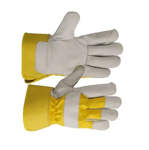 Heavy-Duty Rigger Industrial Heat Resistant Cowhide Leather Cotton Lined Full Thumb Welding <b>Gloves</b> for Multi-Welding - Product Image 2