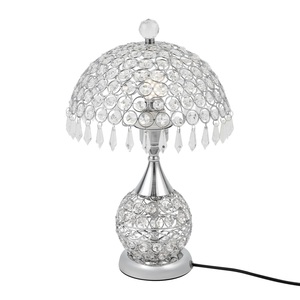 Lampe de table de luxe en cristal doré avec pampilles, élégante lampe de chevet en cristal K9 pour décoration de mariage, style européen, pour table de nuit - Product Image 5