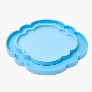 Ensemble de 2 plateaux de service laqués écologiques de haute qualité, tailles OEM, multi-usages, modernes, fabriqués au Vietnam, usine HNH Craft - Product Image 1