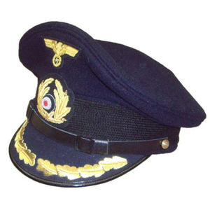 Gorra Clásica Vintage de Primera Calidad con Visera Bordada, Gorra Formal de Mezcla de Lana Personalizada para Coleccionistas, Uso Ceremonial y de Disfraces - Product Image 5