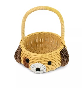 ตะกร้าหวายลายหมูน่ารักสำหรับใส่ผลไม้และของใช้เด็ก - Product Image 3