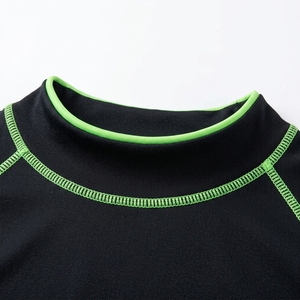 Camiseta de Compresión para Hombre, Manga Larga, Cuello Alto, Secado Rápido, Transpirable, Spandex/Nylon, Estampado Digital, Suministro de Fábrica - Product Image 4