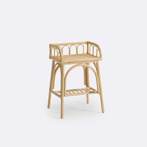 Nueva mesita de noche de ratán para niños, hecha a mano, de mimbre, mueble de guardería, estante de almacenamiento, decoración natural para el hogar. - Product Image 5