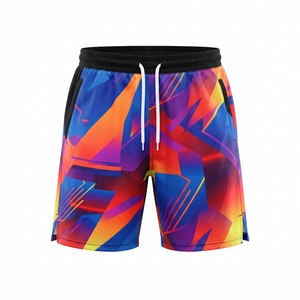 Shorts d'entraînement athlétiques pour hommes en marque blanche, impression numérique par sublimation intégrale, fournisseur de vêtements de sport personnalisés pour la gym - Product Image 6