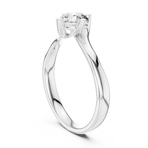 Bague de Fiançailles Solitaire Bypass en Diamant de Laboratoire 1-3 CT Or Massif 14K/18K & Argent 925 pour Femme - Product Image 2