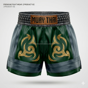 Wholesale Muay Thai Shorts Top Selling <b>Mens</b> Fighting Shorts Custom Satin Blank Muay Thai Boxing <b>Trunks</b> - Product Image 2