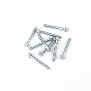 Tornillo de Acero al Carbono de Alta Resistencia Clase 4, Métrico/Pulgadas, HRC22-32, Punta Afilada, Cabeza Hexagonal Externa, Rosca Gruesa para Madera, Estándar DIN 571 - Product Image 1