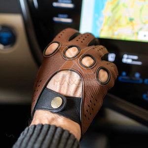 Nouvelle conception, vente en gros, gants de conduite en cuir imperméables, fabrication professionnelle, unisexe, toutes saisons, best-seller - Product Image 4